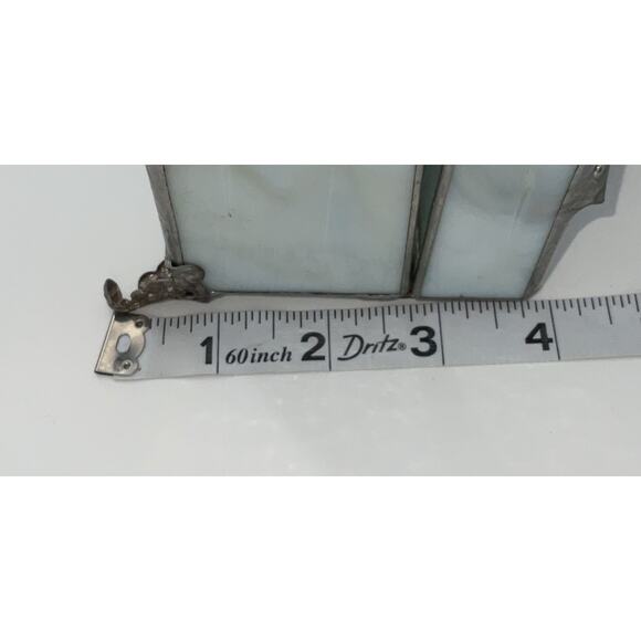 STAINED GLASS JEWELRY/TRINKET BOX BLUE/GREEN - Picture 10 of 10